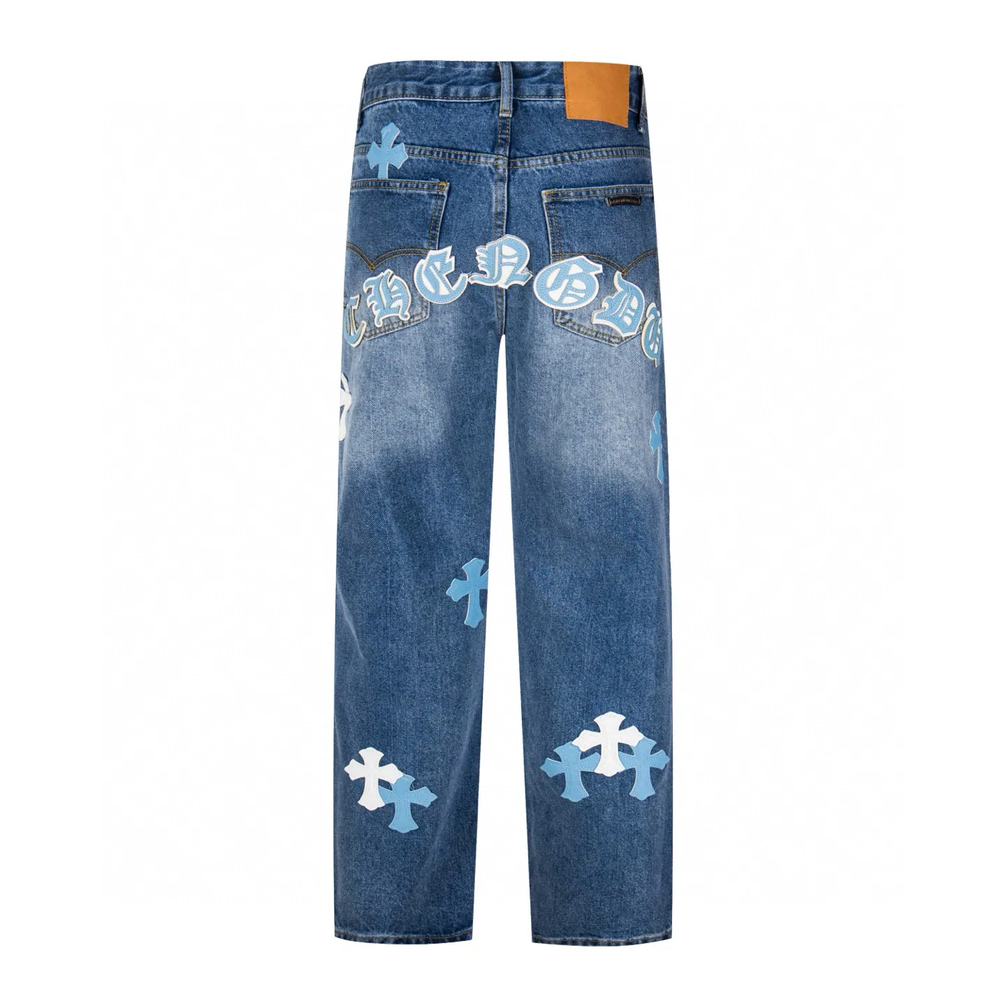 Chrome Hearts Light Blue ch ， ！！ Premium ， ， ， zp ， Breathable ， ， ， ！ up！ ： # ：Blue Size：28 30 32 34